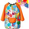Wefdfsy Cappotto da pittura per bambini, grembiuli artistici per bambini Design a | Impermeabile Grembiule per grembiule per bambini, grembiule per bambini, senso artistico, per pit