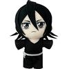 Zhongkaihua Anime Peluche Kuchiki Rukia Figura Ciondolo PP Cotone 20CM | Simpatico peluche morbido, cuscino portachiavi da collezione, regali per divani
