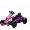JustSmart Go-Kart elettrico per bambini 24V 2x300W drift rosa 6-12 anni | Velocità massima 13 km/h, batteria 9Ah, avvio morbido, musica MP3, clacson, ruote EVA, portata massima70kg