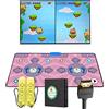 KAXIMON Tappetini da Ballo, Tappetino da Ballo Doppio con connessione TV HDMI per Bambini e Adulti, Tappetino da Ballo in Flanella Antiscivolo Senza Fili con Menu multilingue