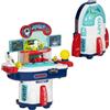 AIYAPLAY Banco da Lavoro Giocattolo 21 Pezzi 45.5x24x52.5 cm Multicolore | Tema Spaziale, con Suoni e Luci, Gioco Educativo per Bambini, in PP e GPPS