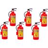 MUSISALY 6 Pezzi Mini Pistola ad Acqua a Forma di Estintore, Rosso | Plastico Leggero e Portatile, Vacanze Estive, Giochi Spiaggia per Ragazzo Ragazza