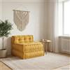 zylophax Divano Componibile Giallo in Tessuto 70x70x54 cm con Imbottitura Morbida e Schienale Ergonomico, Cuscino Seduta Lavabile e Sfoderabile per Interno Esterno