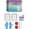 Doiyislem Kit Calcos Mani Coppia 3D - Gesso Per Stampis, Set Per Scultura In Gesso Per Coppie, Idee Regalo Donna Compleanno, Per Coppie, Amici E Famiglia, Regalo Per San Valentinos, Anniversari, Matrimoni