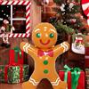Dorclife Decorazioni natalizie gonfiabili per esterni 107CM Soldato Gonfiabile Ornamenti Natalizi gnomo di Natale, soldato, schiaccianoci, omino di pan di zenzero per Festa di Natale (Omino di pan di zenzero)