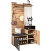 Azkoeesy Set appendiabiti da corridoio, con scarpiera, panchina e 4 ganci appendiabiti - 104 L x 38,5 L x 190 H (cm)