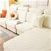 ZCXRYFL Fodera Cuscini Divano Elasticizzato 3 4 2 1 Posti Copri Cuscino Per Seduta/Schienale Divano Lungo Telo Salva Divano Angolare Antimacchia Con Penisola(2 Seater Cover L: 95-135cm- W: 65-85cm,White)