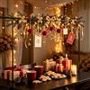 VETOLAKA Asta decorativa per tavolo, 120 x 250 cm, asta decorativa da tavolo, regolabile, in ferro e metallo, con morsetto, per arco di palloncini, matrimoni, compleanni, feste, decorazioni, nero
