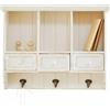 Loberon Scaffale da Parete Korelis, Bianco Antico |