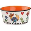 Egan Bowl Collezione Cocoricò. Oggetto Realizzato in Porcellana di Colore Arancione. La referenza è 228016.