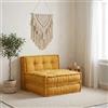zylophax Divano Componibile Giallo in Tessuto 70x70x36 cm con Imbottitura Morbida e Schienale Ergonomico, Modulare e Lavabile per Interno Esterno, Comfort Antiscivolo per Ufficio, Giardino, Cucina