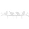 ROCKING GIFTS Appendiabiti da Parete Bianco PAJAROS con 4 Ganci