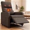 Garvee Poltrona Reclinabile Elettrica Massaggiante Con Riscaldamento | Schienale alto, Seduta imbottita, Supporto lombare, USB, 2 tasche, 180 kg, Motore silenzioso