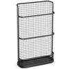 Aymzbd Portaombrelli da Ingresso a Muro, Nero, Grande | Metallo resistente | ferro | plastica | design ventilato | drenaggio to | per ombrelli lunghi | per casa e ufficio