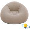 WIBELRYUSN Poltrona Gonfiabile, Pouf Gonfiabile con Pompa a Piede, Caffè | Divano gonfiabile lavabile per soggiorno, campeggio, spiaggia, piscina e viaggi, portatile, confortevole