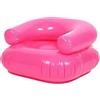 Generic Divano gonfiabile trasparente, portatile, in PVC, per piscina e giochi all'aperto, colore: rosa
