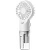 PPcdfre Ventilatore portatile portatile con nebulizzatore d'acqua, mini ventilatore per dormitorio studentesco, forniture estive, strumento di raffreddamento all'aperto, bianco
