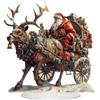 Generico Babbo Natale Decorazioni di | Figurina nella Slitta acrilica 2D con Renna Collezione di Ornamenti Invernali per scrivania Interna del o Tavolo da Festa