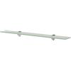 Goldonion Mensole Galleggianti 2 pz in Vetro 70x10 cm 8 mm | Vetro Temperato, Staffe in Lega di Zinco, Capacità 10 kg, Facile Montaggio, per Bagno