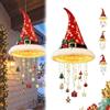 Generico Lampadario a sospensione illuminato cappello Babbo Natale stringa natalizie | Caldo lampadario a sospensione LED cappello Babbo Natale, decorazioni natalizie sospese for interni esterni for caminetto(#B)