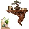 Generisch Mensole da parete Espositore con Motivo 'Albero | Espositore Angolare per Parete per Portalibri, Portafoto, Fioriera, Soggiorno, Bagno, Cucina, Asilo ,