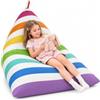 YushengTai Fodera per Puf Senza Riempimento - Tela Premium e Velluto - Organizzatore 2-in-1 per Peluche e Sedia per Bambini e Adulti - Grande Capacità per Giocattoli e Coperte - Pieghevole