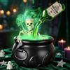 HUIKUANGEU Pentolone Decorazioni Halloween,Ciotola di Calderone | Decorazioni Calderone Halloween Esterno,Calderone da Strega,Cauldro Strega,per Decorazione da Tavolo,Camino,Scrivania