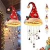 Generico Lampadario a sospensione illuminato cappello Babbo Natale stringa natalizie | Caldo lampadario a sospensione LED cappello Babbo Natale, decorazioni natalizie sospese for interni esterni for caminetto(#A)