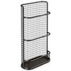 Aymzbd Portaombrelli da Ingresso a Muro, Nero, Piccolo | Metallo resistente | ferro | plastica | design ventilato | drenaggio to | per ombrelli lunghi | per casa e ufficio