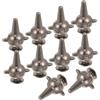 Gogogmee Rivetti Punk in Metallo 10 Pezzi per Sandali e Cinture | Colore Argento, per Riparazione e Decorazione, Accessori Robusti per Abbigliamento e Cuoio
