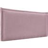DHOME Testiera Imbottita in Tessuto Aqualine con Bordino da Parete Fonoassorbente Acustica Testata Letto per Camera Moderna di Tendenza (Salmone, 4cm Sp., 70cm Alt., 110cm)
