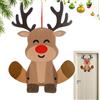 Générique Decorazioni Natalizie di Babbo Natale,Decorazioni in Feltro,Figurine di Decorazioni per Porte e finestre di Renne di Pupazzo di Neve | Giocattolo Ornamentale in Feltro per Le e l'