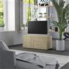 Wynira Mobile TV in rovere Sonoma, 80 x 34 x 36 cm, con 2 cassetti, 1 scomparto, salvaspazio, moderno mobile basso per soggiorno, home theater, spazio e ripiano