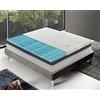 materassi e doghe Materassiedoghe - Correttore Topper Singolo in Memory Foam SFODERABILE Alto 5 cm a 9 Zone differenziate Topper Letto Coprimaterasso Morbido Ortopedico Fodera Antiacaro Materasso (80x190)