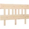 Qnhdfrt Testiera Letto Matrimoniale 203,5 cm in Legno Massello di Pino | Pannello testata in pino grezzo naturale per camera da letto e ospiti. Offre un supporto confortevole per leggere.