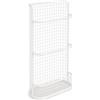 Aymzbd Portaombrelli da Ingresso a Muro, Bianco, Piccolo | Metallo resistente | ferro | plastica | design ventilato | drenaggio to | per ombrelli lunghi | per casa e ufficio