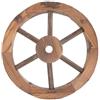 Beaupretty Legno Ruota Decorativa da Appendere alla Parete 13,8 Pollici | Soprammobile Legno, Stile Rustico Vintage, per Studio e Decorazione Murale in Legno