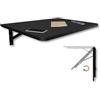KDR Produktgestaltung Tavolo pieghevole da parete, 70 x 50 cm, tavolo da pranzo, da cucina, da parete, da bar, da parete, per montaggio a parete (nero)