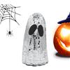 Generic Fantasma Disco Halloween Statuetta Glitter Spettrale Classica | Decorazione Disco Fantasma Per Vassoio A Ripiani Per Scrivania Caffè Feste Studio Proprietari Di Case Organizzatori Di