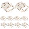 SHINEOFI 100 Pezzi Organizer in Legno per Bobine di Avvolgimento Filo da Ricamo Beige Design Naturale Elegante, Facile Accesso e Organizzazione Efficiente per Progetti di Ricamo e Cucito