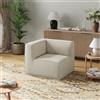 Novilla Divano Angolare Convertibile Modulare in Chenille, Due Braccioli | Molle insacchettate Smarts Coil®, Senza Montaggio, Tessuto Chenille Idrorepellente Oleofugo Antimacchia, 85x85x70cm