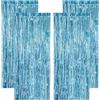 KICNIC 4 tende a forma di lanterna azzurro, con glitter, 1 m x 2,5 m | Tenda con lanterna per foto, per compleanno, Capodanno, discoteca, Halloween, matrimonio, Natale, feste