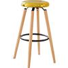SoBuy Sgabello da bar Sgabello Cucina Alto Sedia da colazione Gambe in faggio, Altezza del Sedile: 73 cm, FST89-G