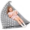 YushengTai Fodera per Puf Senza Riempimento - Tela Premium e Velluto - Organizzatore 2-in-1 per Peluche e Sedia per Bambini e Adulti - Grande Capacità per Giocattoli e Coperte - Pieghevole