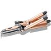 OBA Ferro Arricciacapelli Professionale OBA, Ceramica al Titanio, 33 cm, Riscaldamento Rapido 30 Secondi, Rose Gold