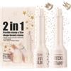 Noerrors 2 timbri a forma di stella e lentiggine, luccicanti e carini con glitter dorati, per trucco con lentiggini finti, impermeabili, a lunga durata, per un look naturale e realistico baciato dal