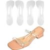 GXGM 3 paia tacchi heels solette,cuscinetti per scarpe antiscivolo metatarso solette adesive sandali aperti per tacchi alti, sandali, matrimoni, feste, colore trasparente