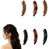 Psxixjsm 6 fermagli a banana per capelli, resistenti e alla moda, fermagli colorati per capelli lunghi e folti e belle code di cavallo per tutti i giorni (6 multicolore -C)