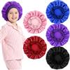 Sibba 5 cuffie in seta per dormire, morbide, per donne, bambini, per ricci, trecce, cura dei capelli