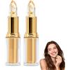 Generico Rossetto esclusivo, formula che cambia colore in base al pH, da trasparente a rosa con riflessi dorati, balsamo labbra idratante a lunga tenuta (24 ore) per donne (2pcs)